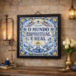 Quadro O Mundo Espiritual é Real - 33x33 Cm