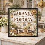 Quadro Varanda da Fofoca - 33x33 Cm