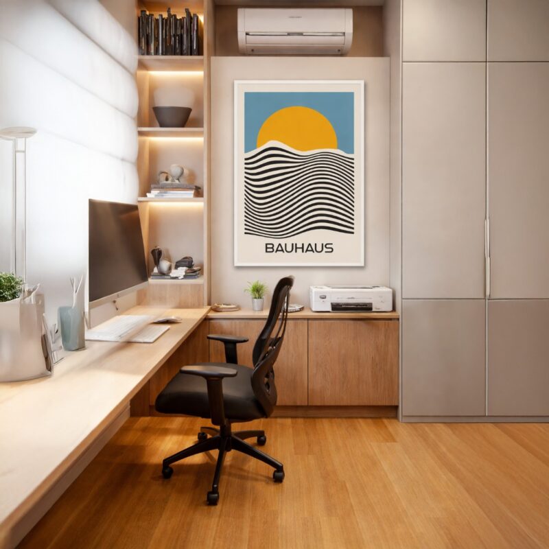 Quadro Canvas Bauhaus - Mar Por Do Sol