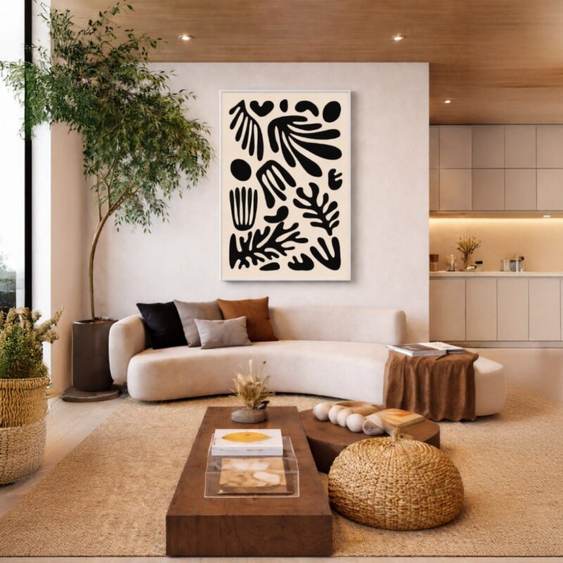 Quadro Canvas Black Alga e Collection