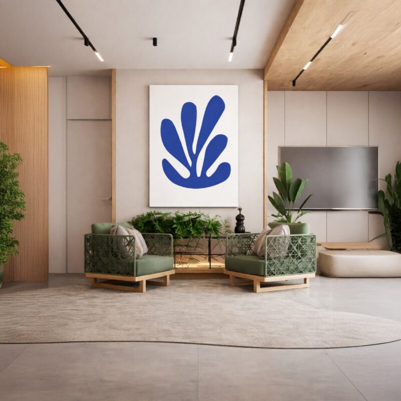 Quadro Canvas Algue Bleue