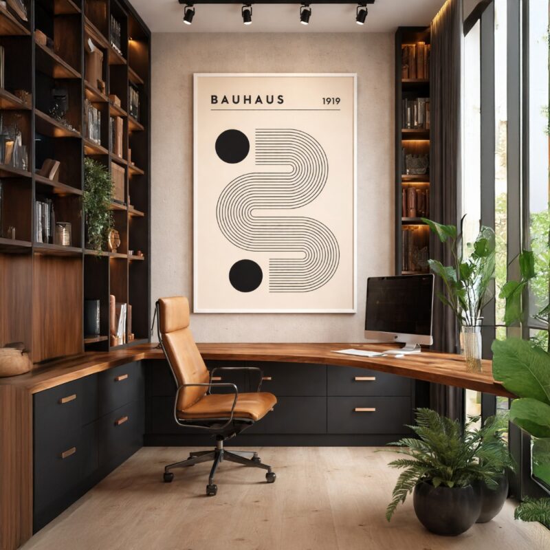 Quadro Canvas Bauhaus Geometrico Dois Pontos