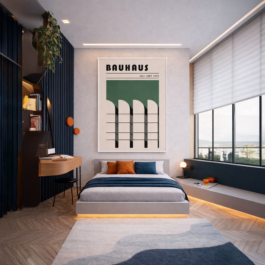 Quadro Canvas Bauhaus Architectural