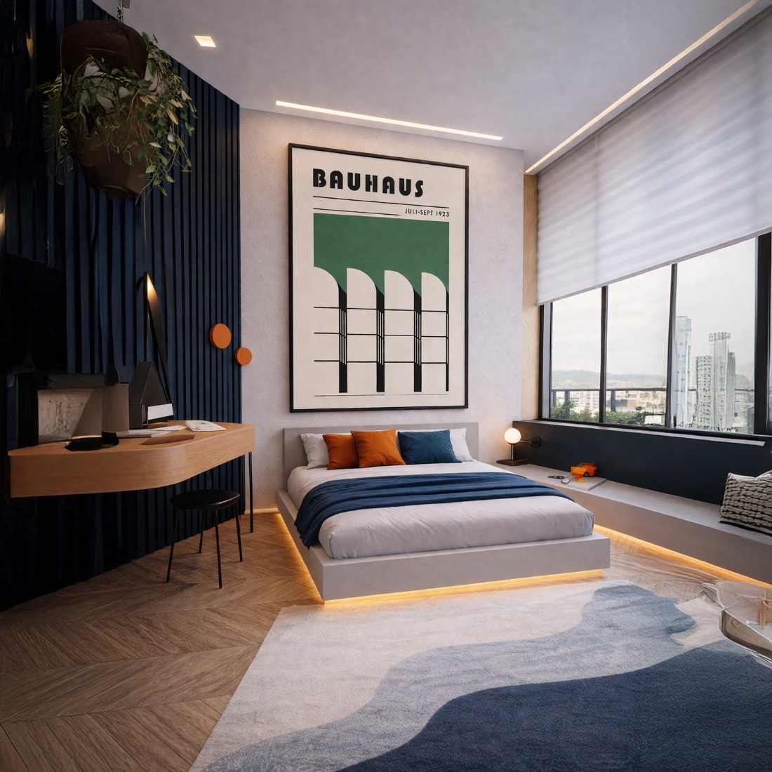 Quadro Canvas Bauhaus Architectural