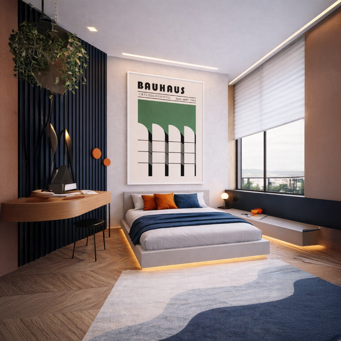 Quadro Canvas Bauhaus Architectural