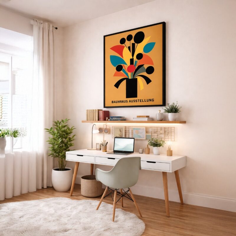 Quadro Canvas Bauhaus Ausstellung Bege