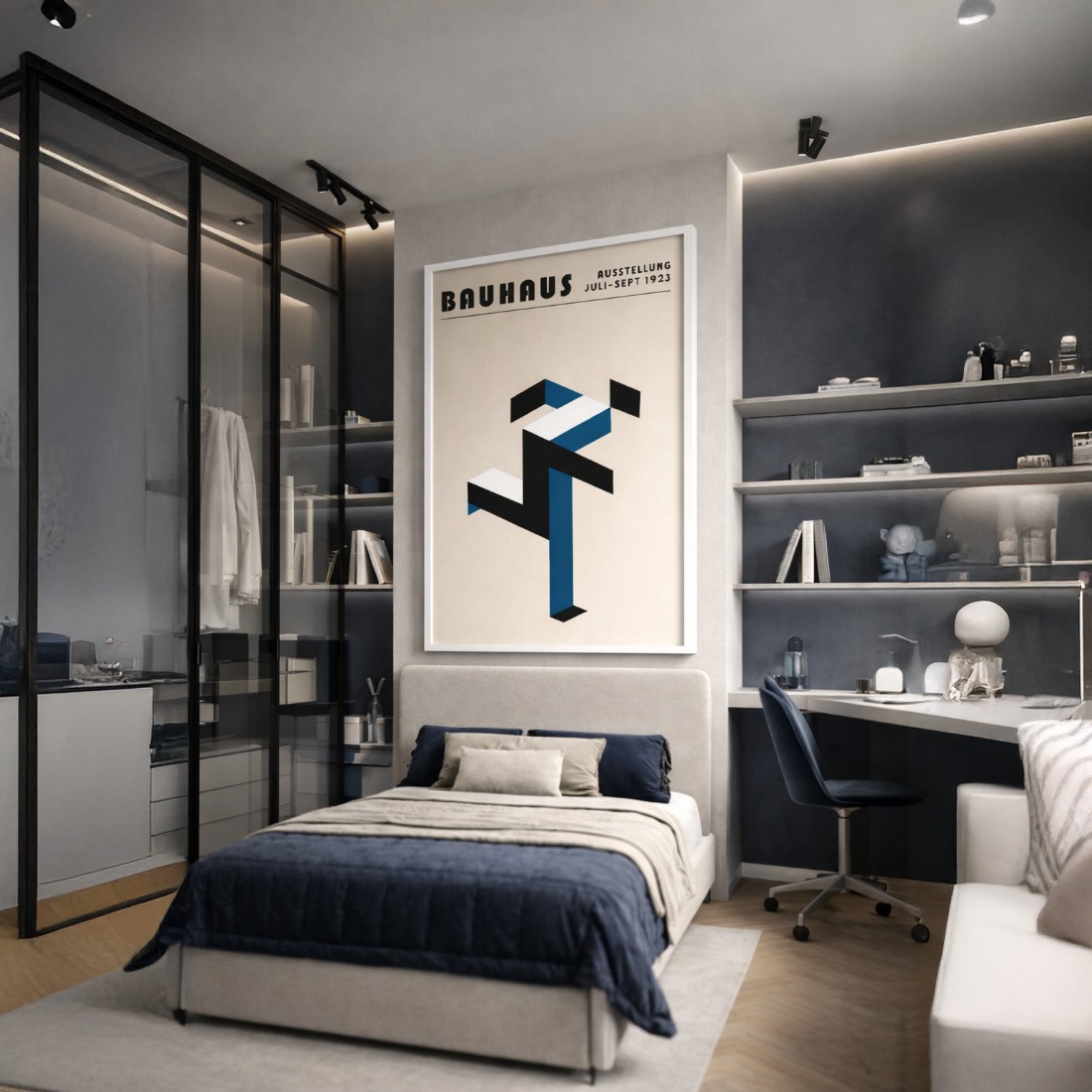 Quadro Canvas Bauhaus Corrida