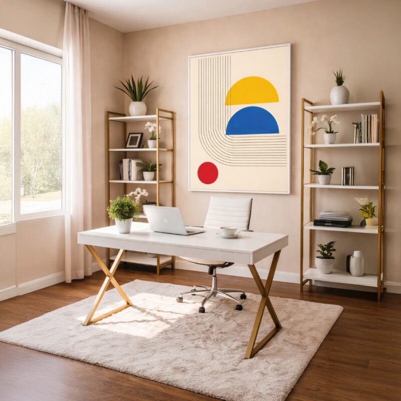 Quadro Canvas Bauhaus Equilíbrio Visual