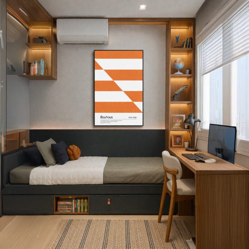 Quadro Canvas Bauhaus Slipped Bands