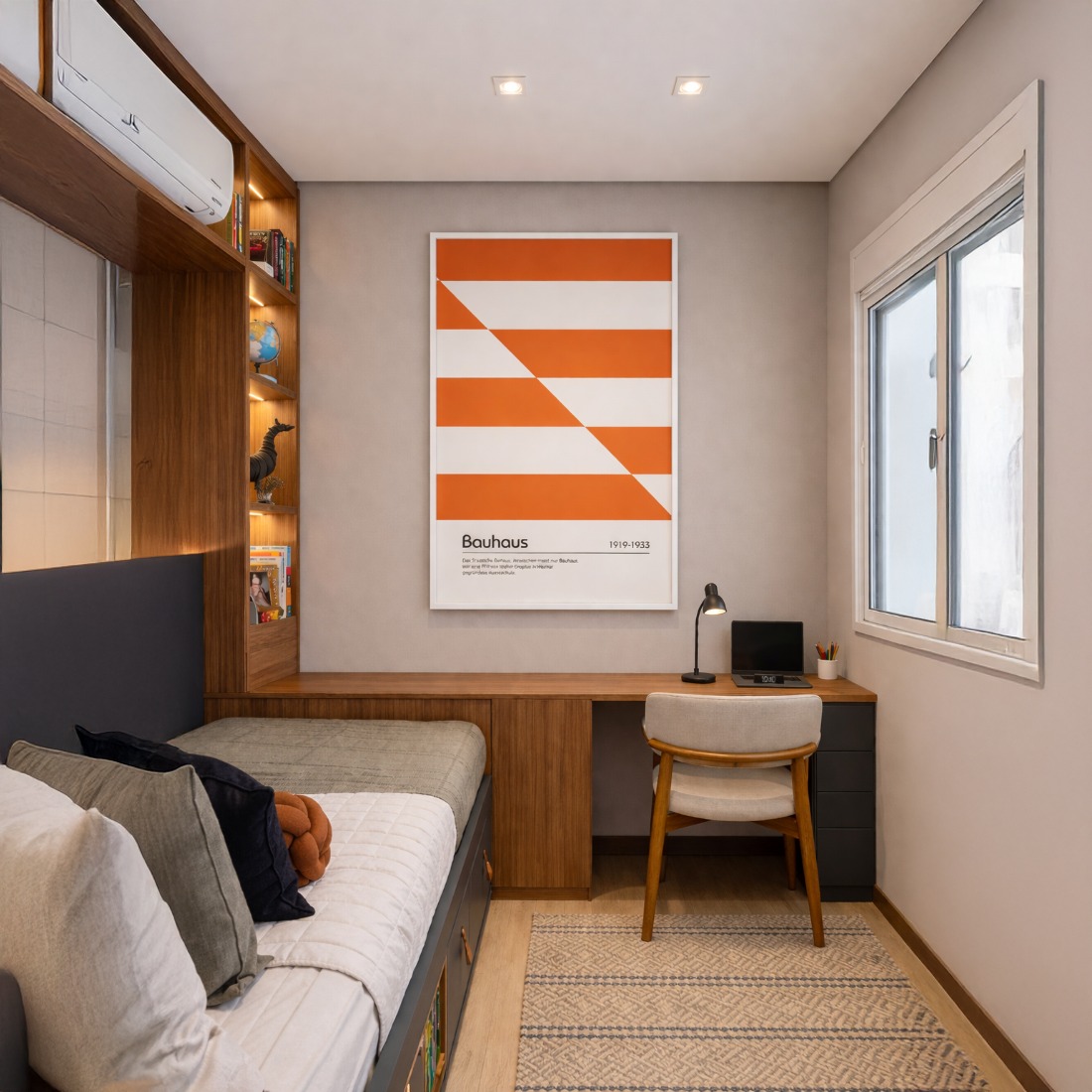 Quadro Canvas Bauhaus Slipped Bands