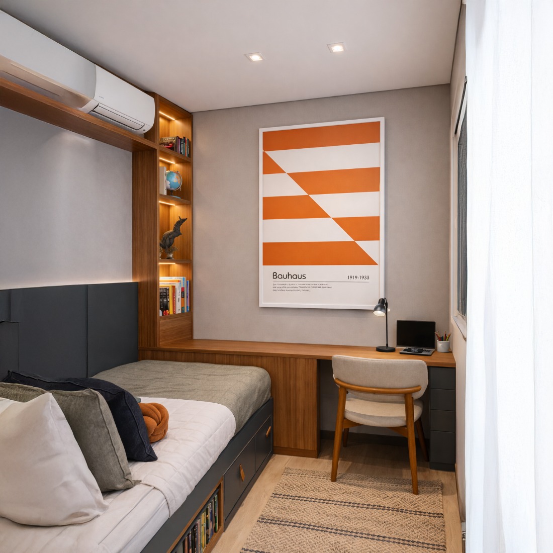 Quadro Canvas Bauhaus Slipped Bands