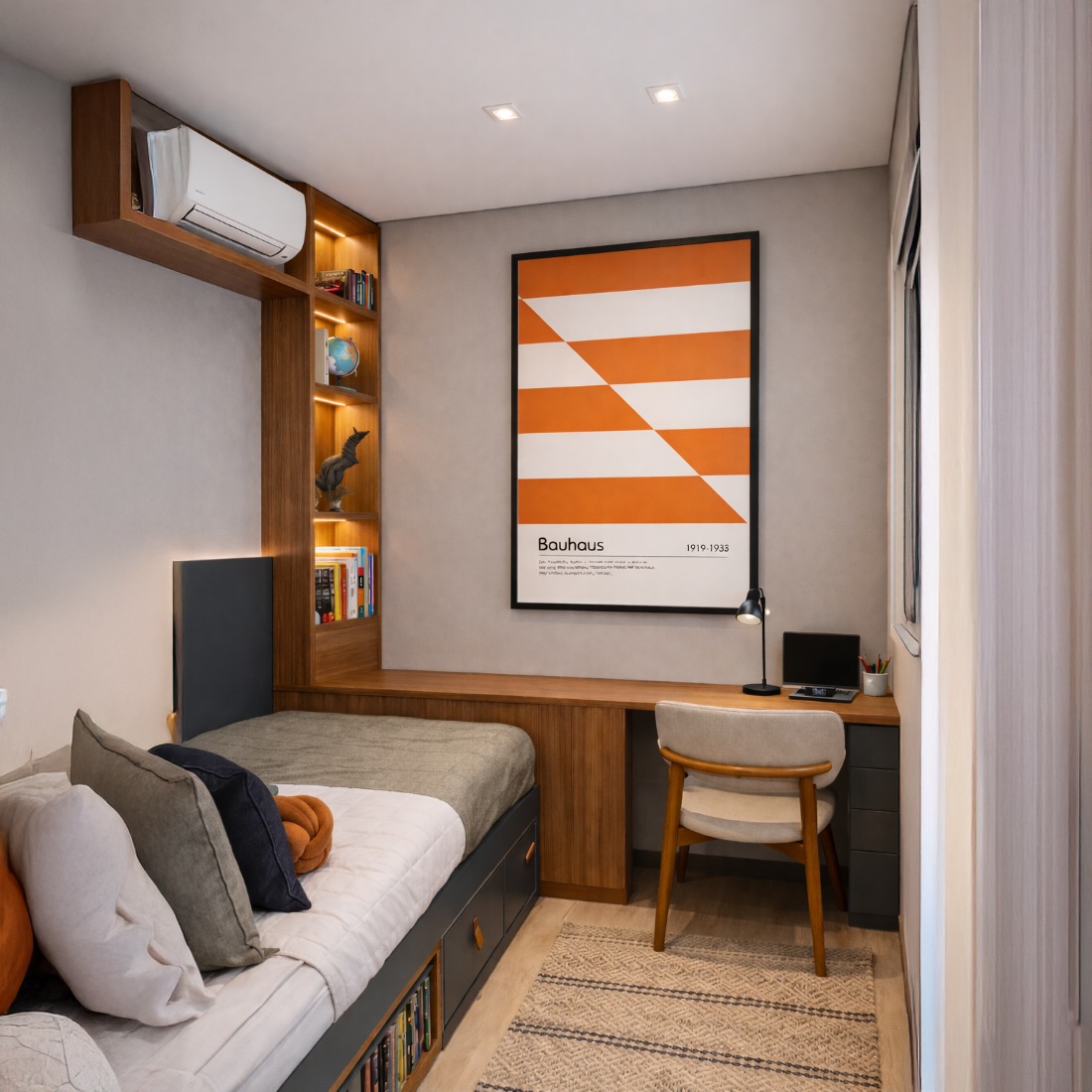 Quadro Canvas Bauhaus Slipped Bands