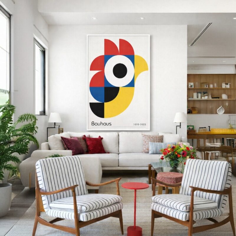 Quadro Canvas Bauhaus The Rooster