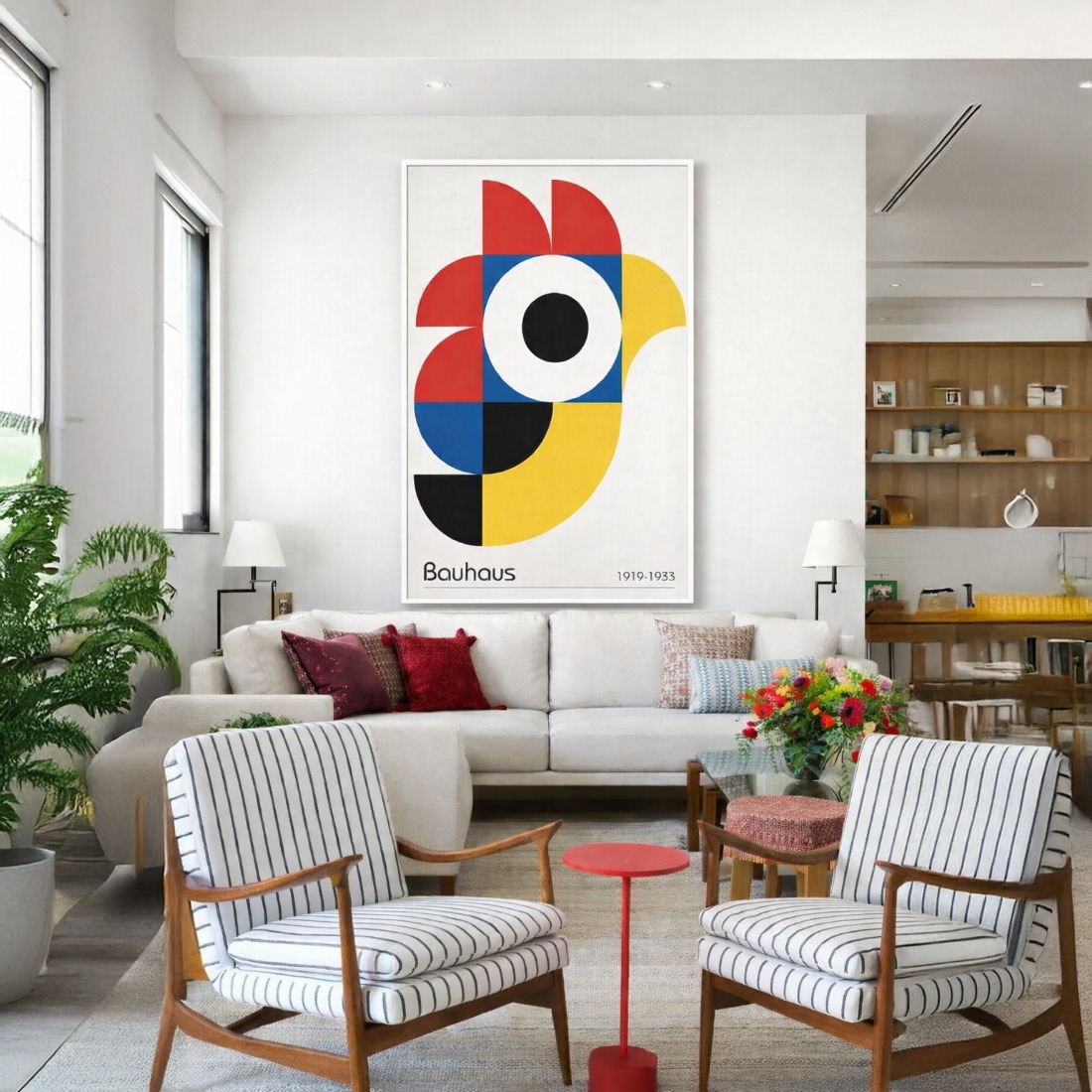 Quadro Canvas Bauhaus The Rooster