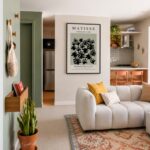 Quadro Canvas Black Abstract Leaf