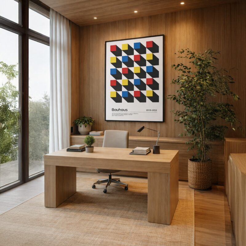 Quadro Canvas Cubic Perspective Color