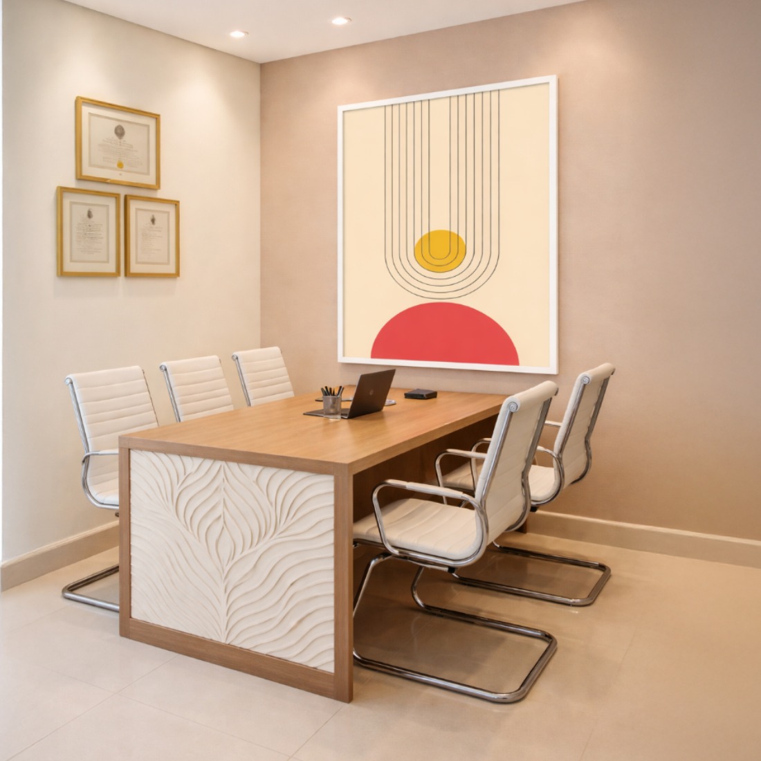 Quadro Canvas Geometria do Sol