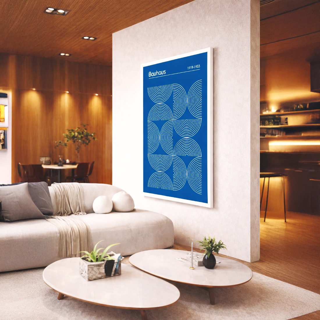 Quadro Canvas Inverted Circles