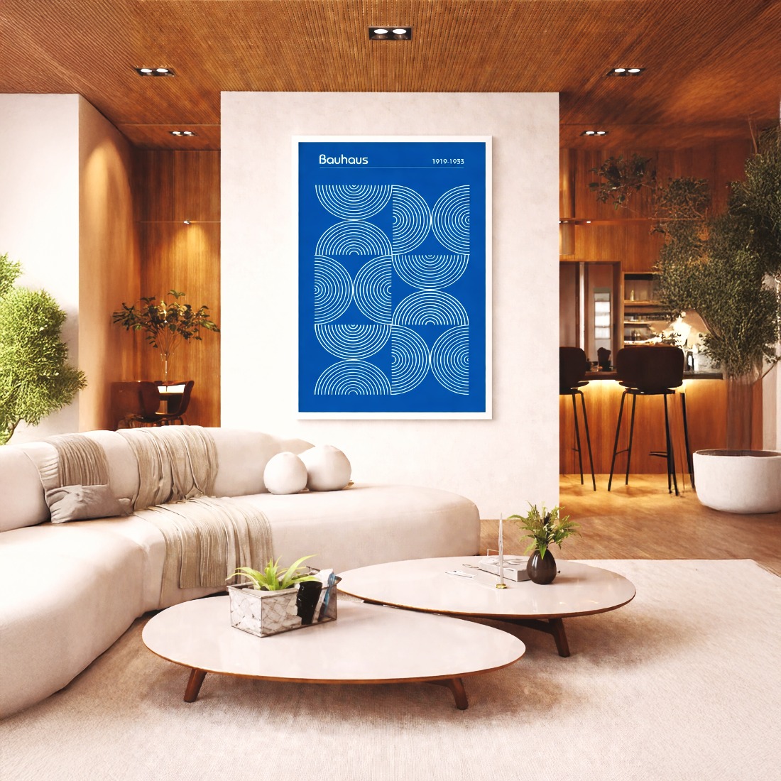 Quadro Canvas Inverted Circles