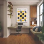Quadro Canvas Minimalist Tears Yellow