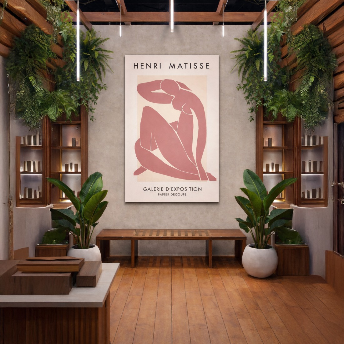 Quadro Canvas Mulher de Rosa