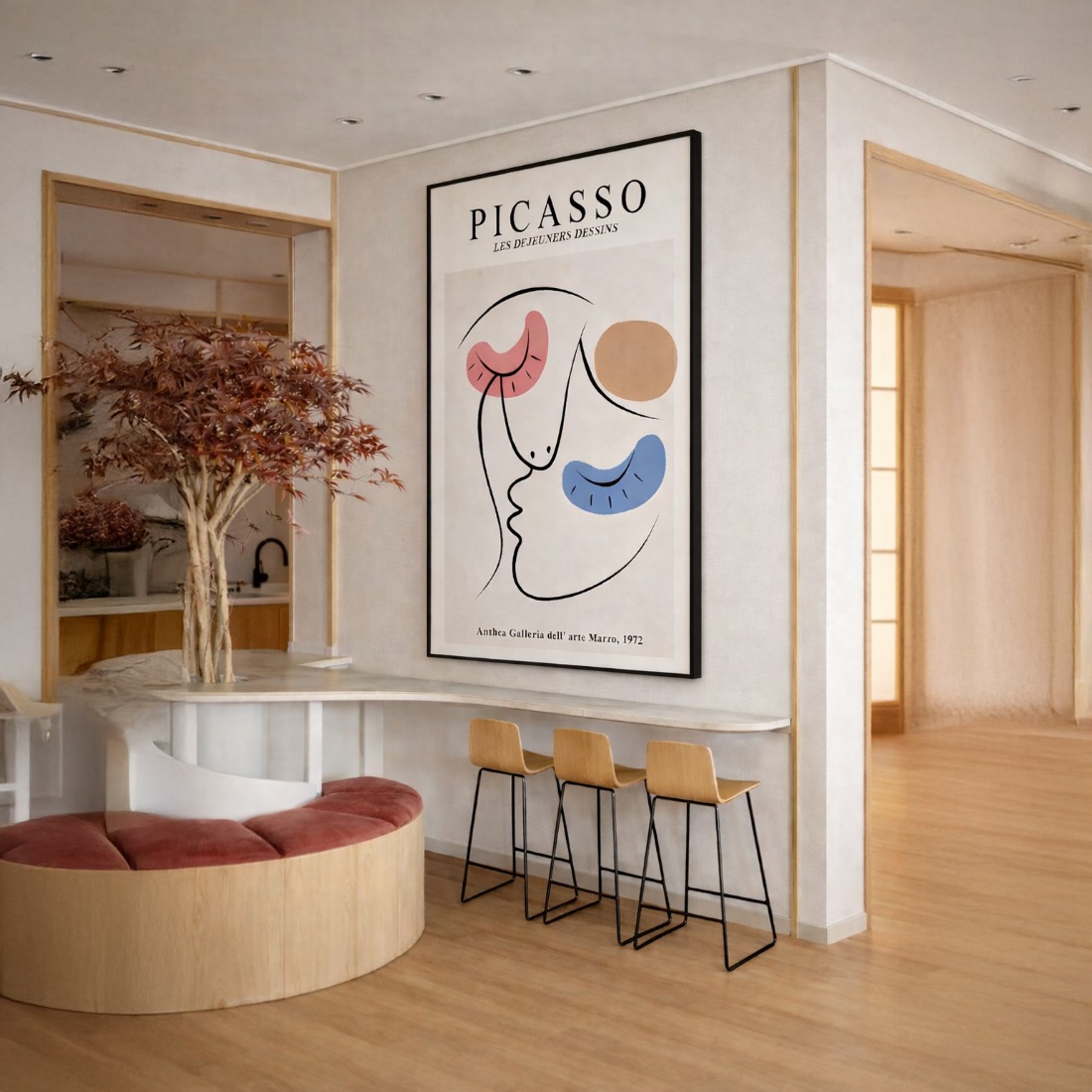 Quadro Canvas Picasso Casal Namorados