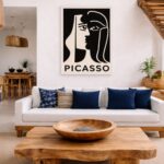 Quadro Canvas Picasso Preto e Branco