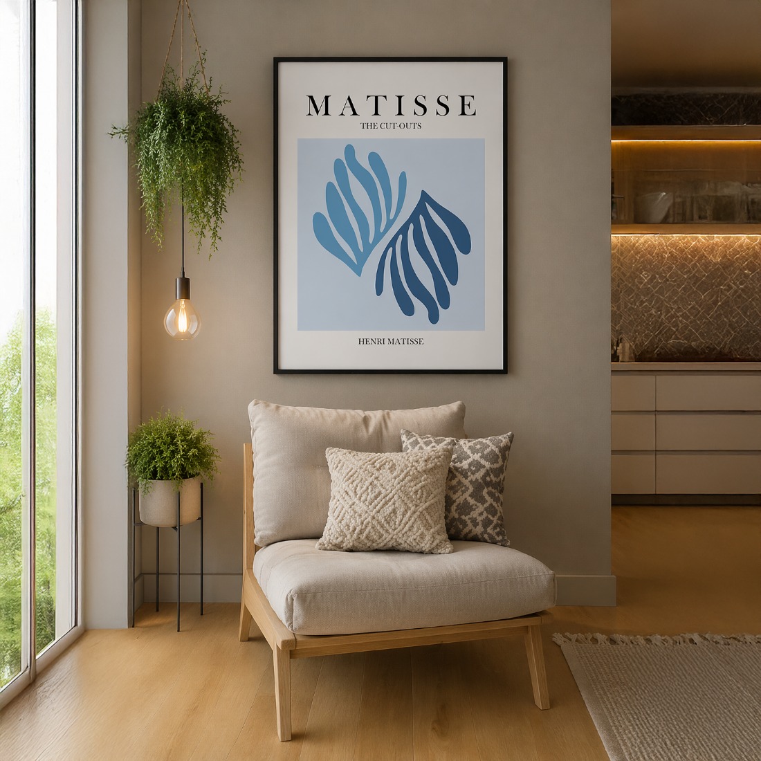 Quadro Canvas The Cut Outs Blue