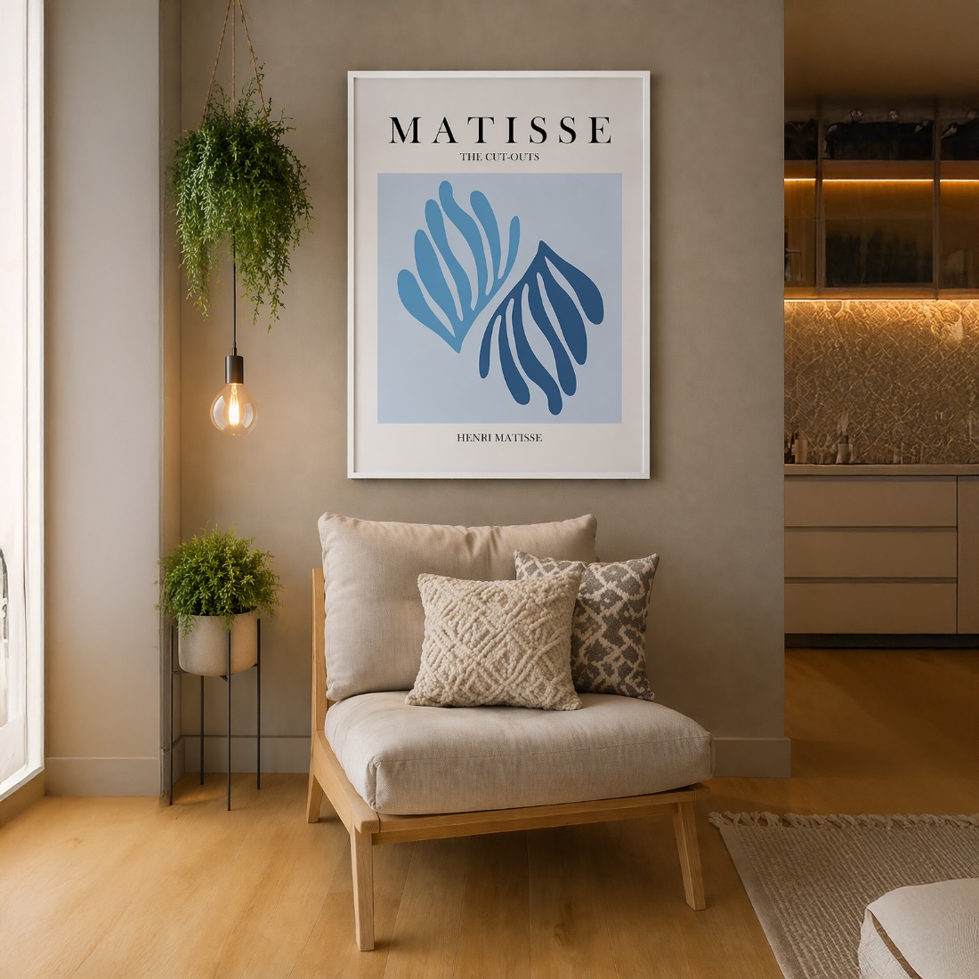 Quadro Canvas The Cut Outs Blue
