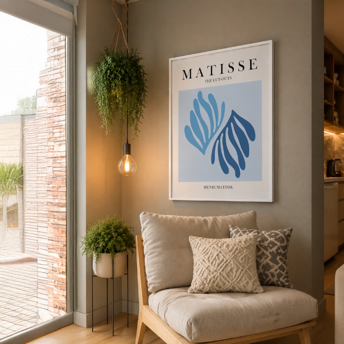 Quadro Canvas The Cut Outs Blue