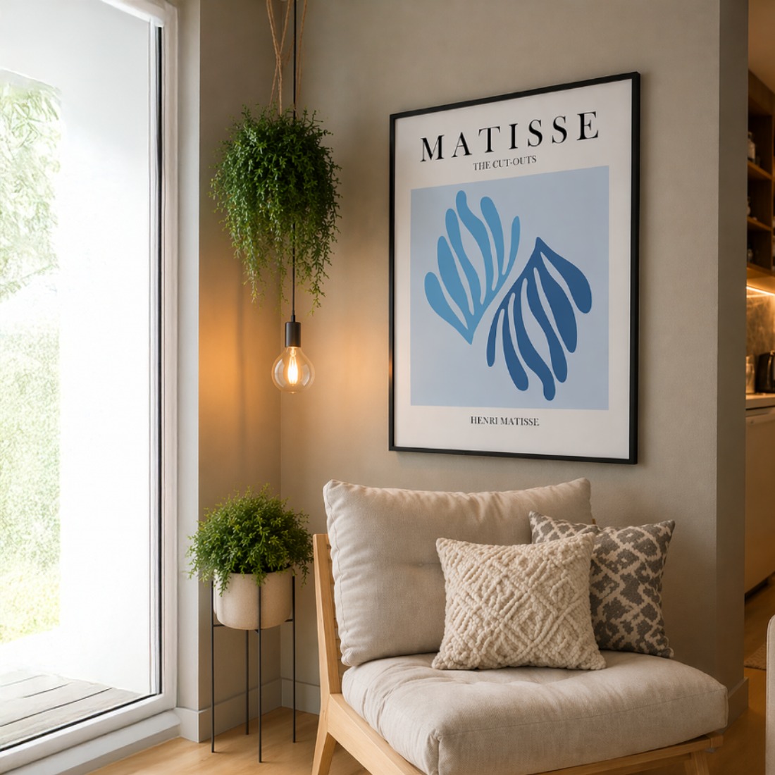 Quadro Canvas The Cut Outs Blue
