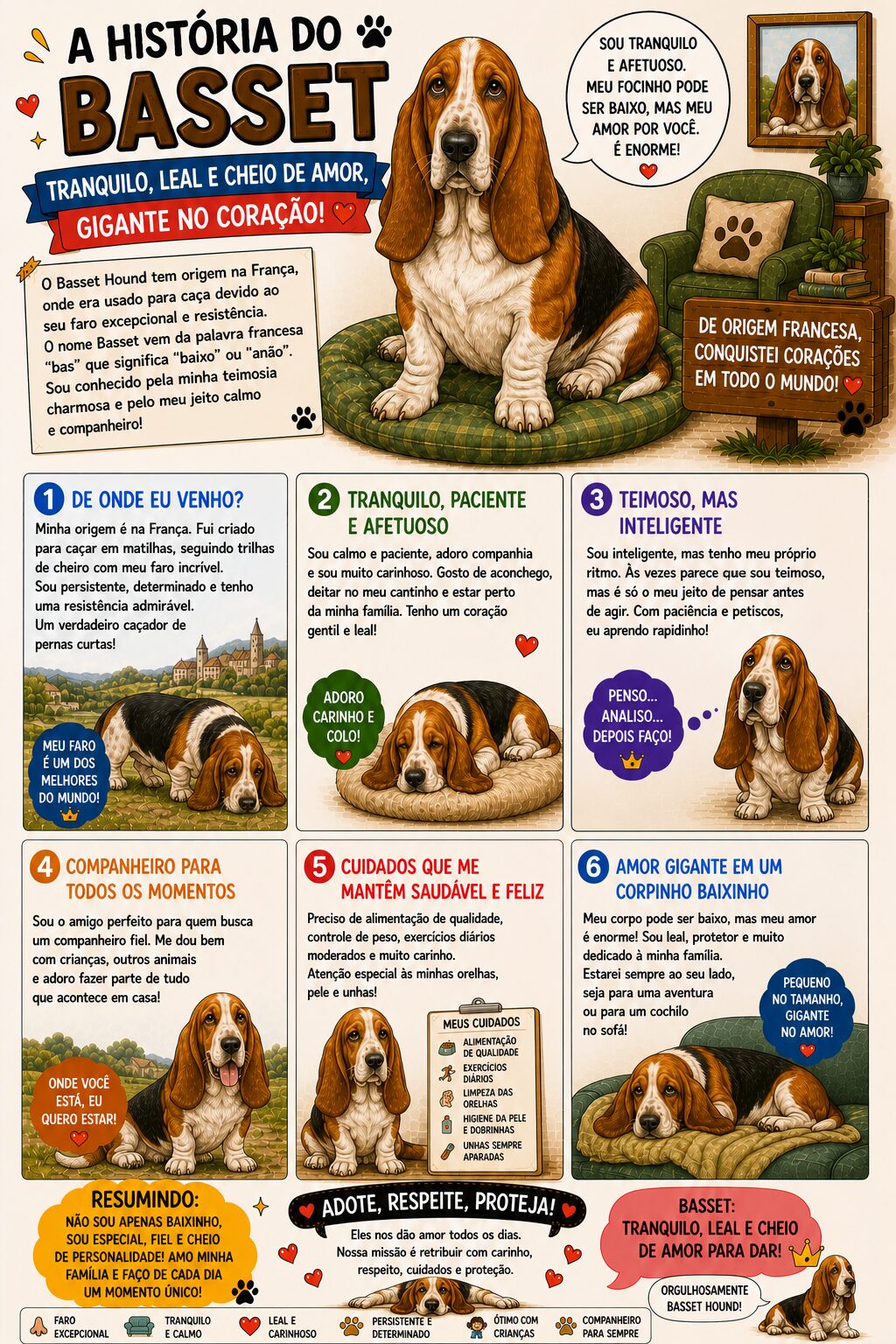 Quadro História Basset - Imagem 4