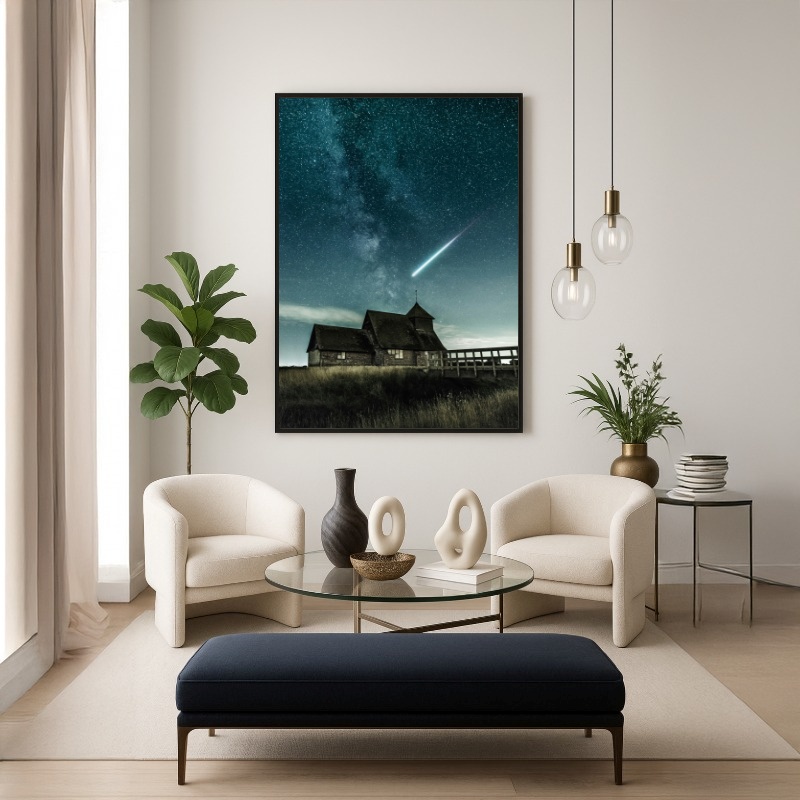 Quadro Canvas Estrela Cadente