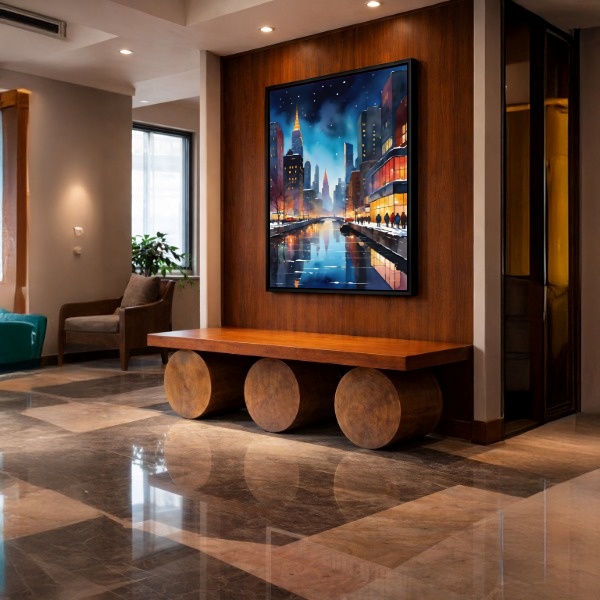 Quadro Canvas Noite Urbana New York
