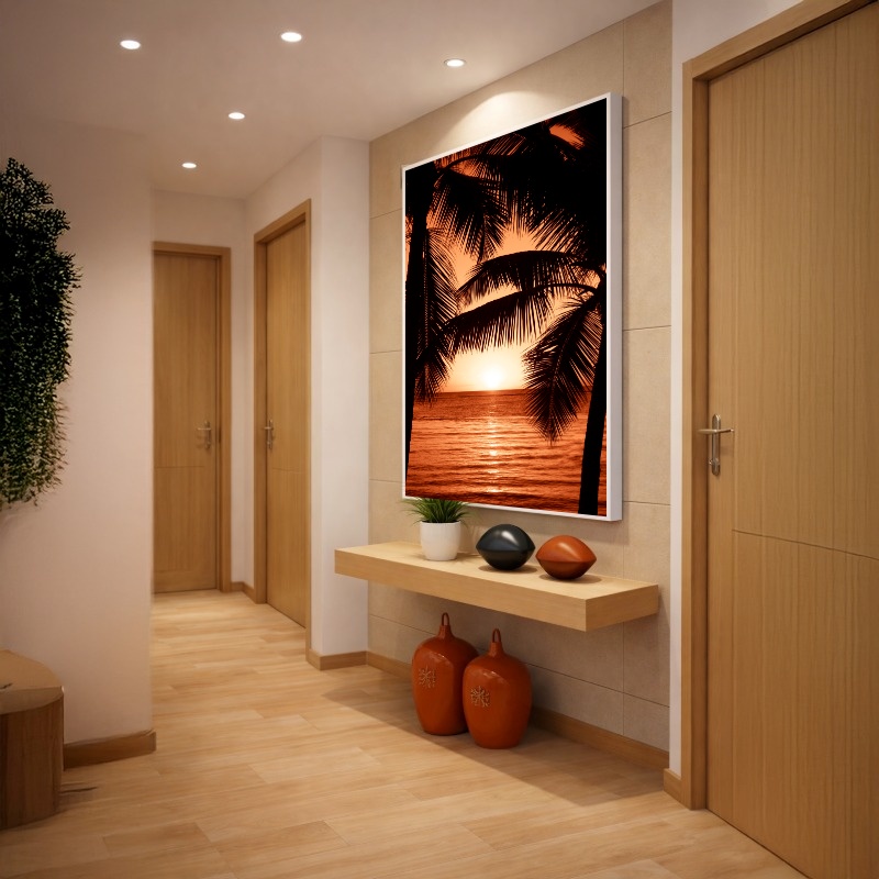 Quadro Canvas Por do Sol Bronze