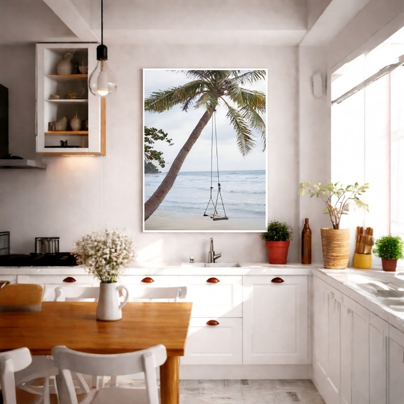 Quadro Canvas Praia Balanço