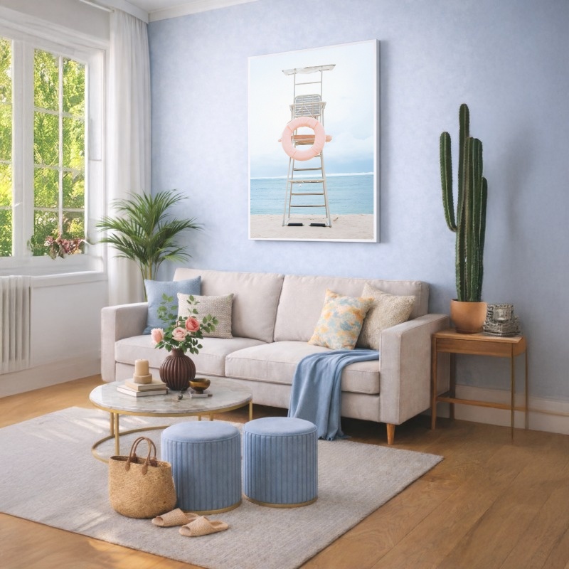 Quadro Canvas Praia Salva Vidas