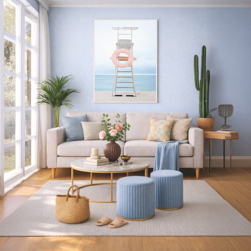 Quadro Canvas Praia Salva Vidas