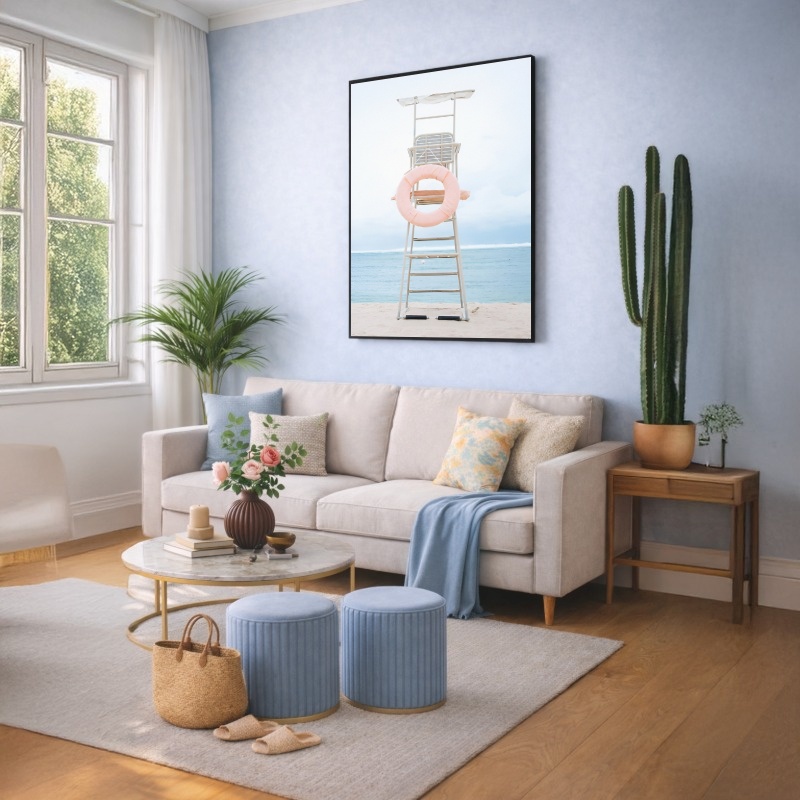 Quadro Canvas Praia Salva Vidas