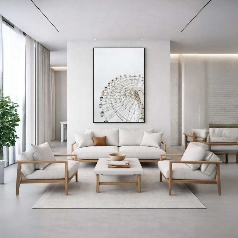 Quadro Canvas Roda Gigante Off White