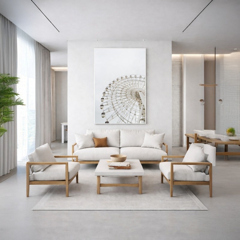 Quadro Canvas Roda Gigante Off White
