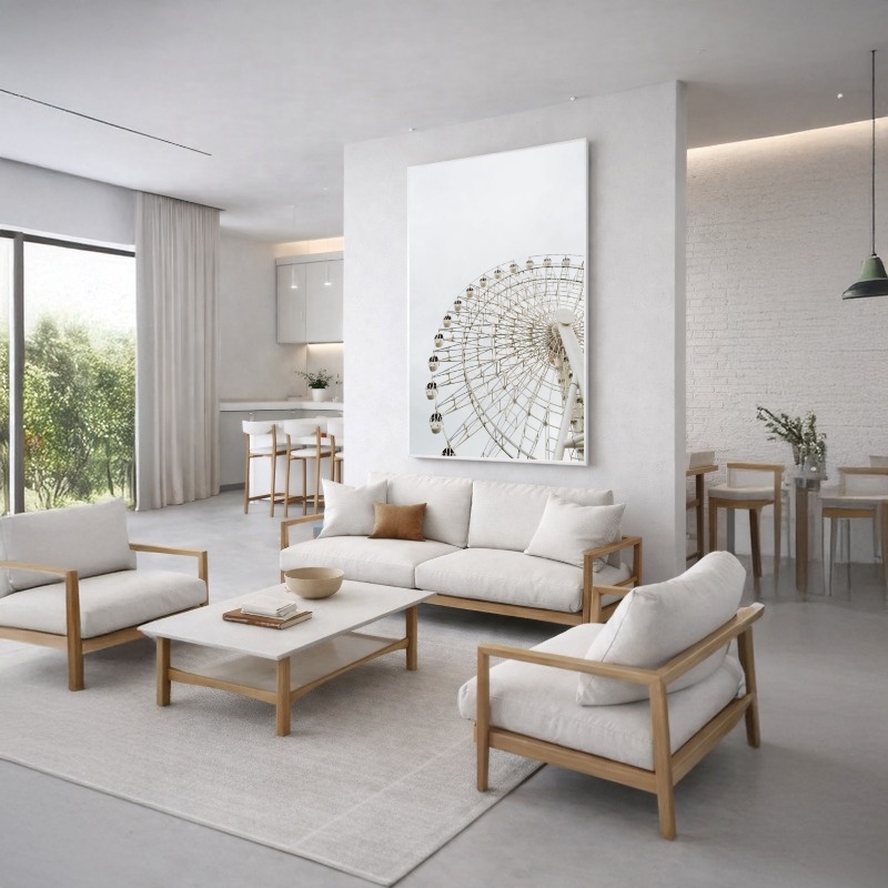 Quadro Canvas Roda Gigante Off White