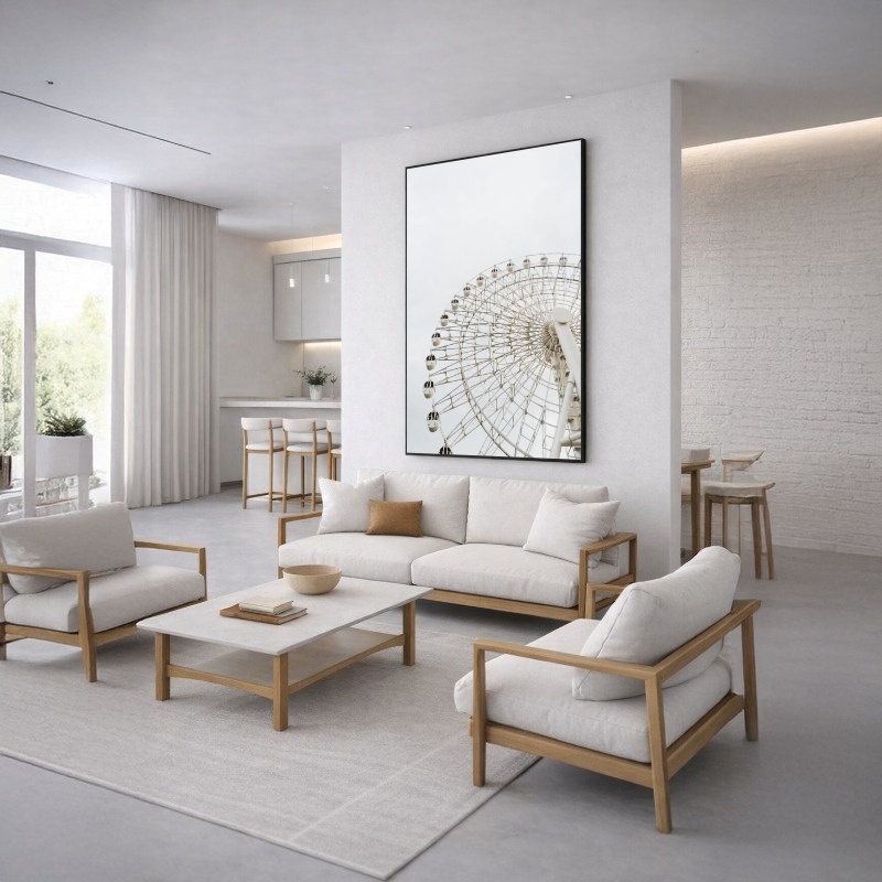 Quadro Canvas Roda Gigante Off White