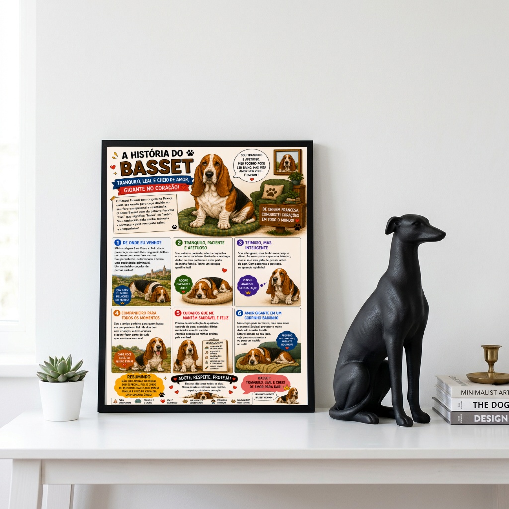 Quadro História Basset