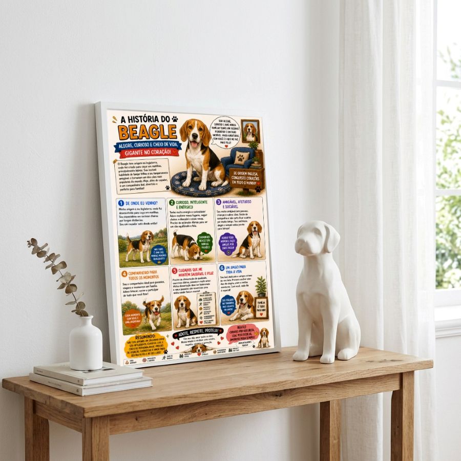 Quadro História Beagle