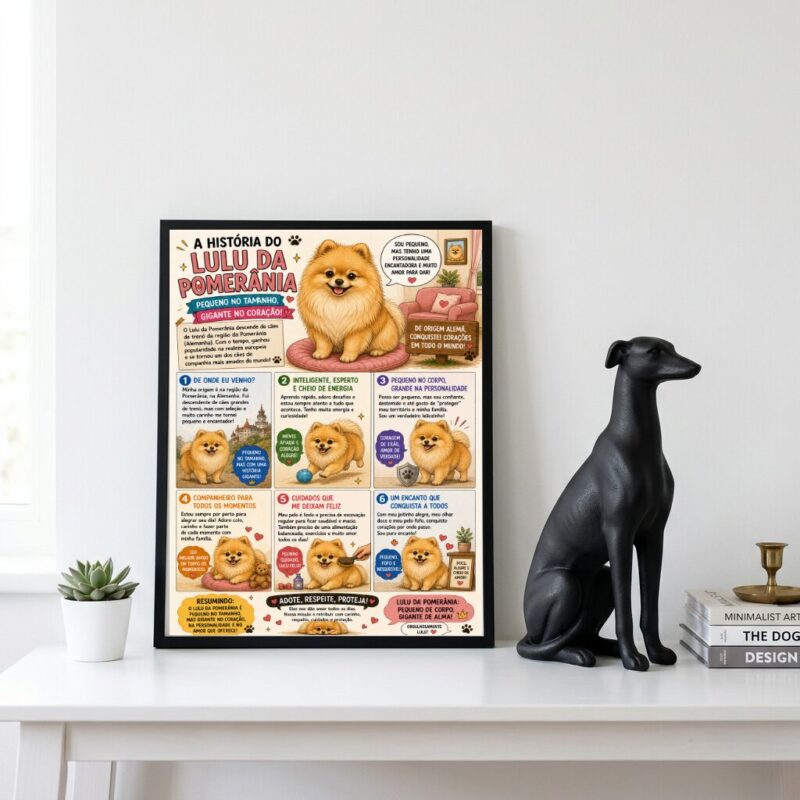 Quadro História Lulu da Pomerânia