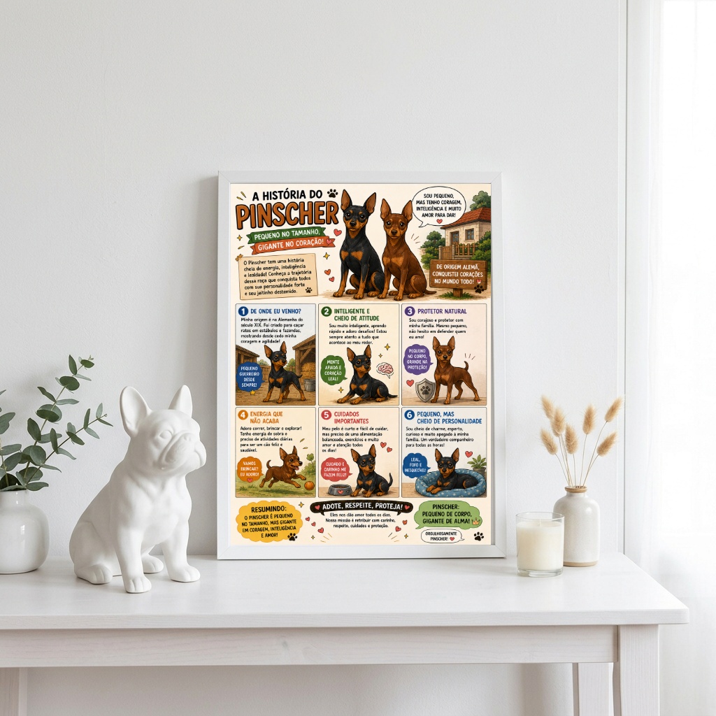Quadro História Pinscher