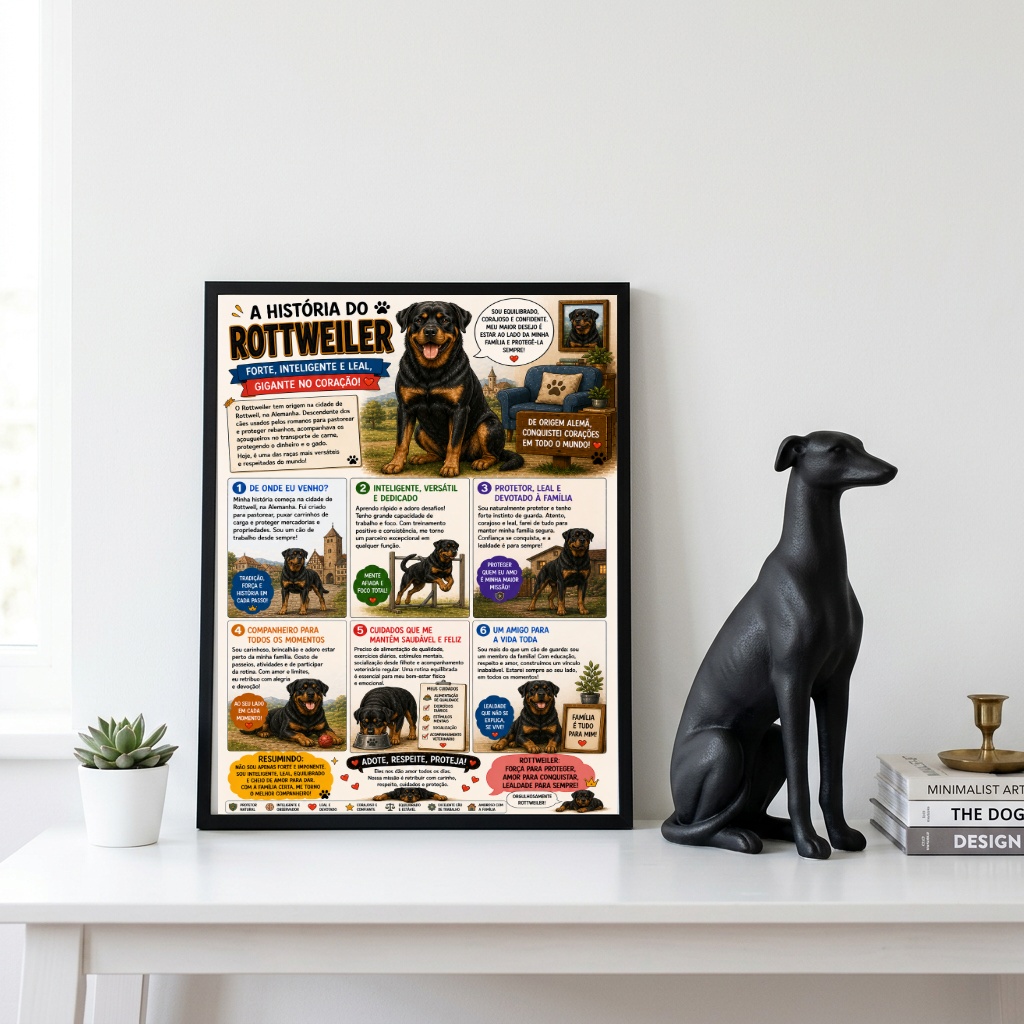 Quadro História Rottweiler