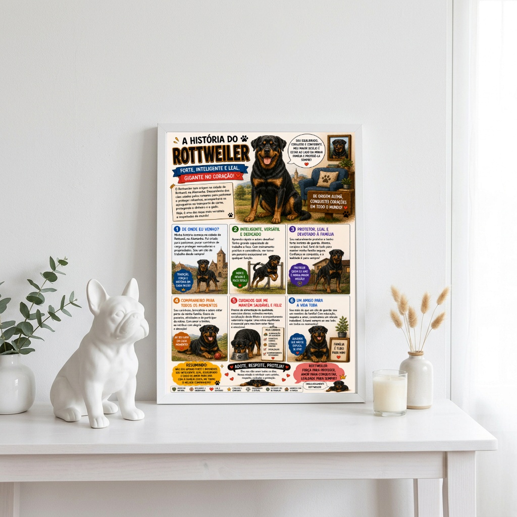 Quadro História Rottweiler