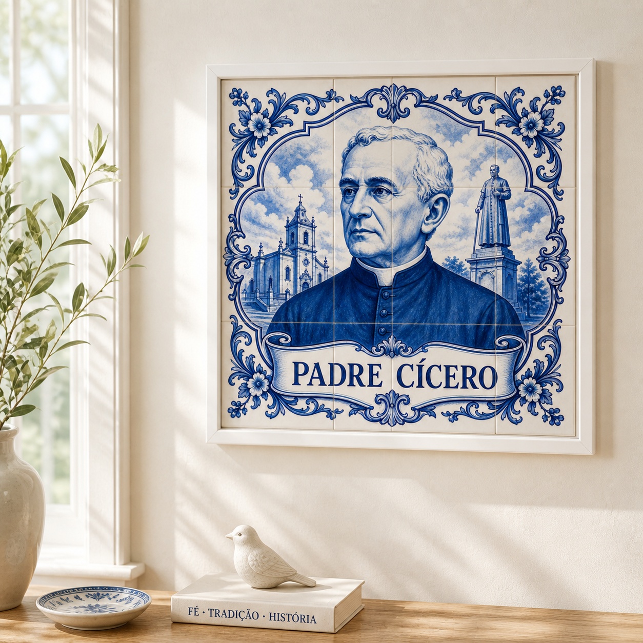Quadro Padre Cícero - 33x33 Cm